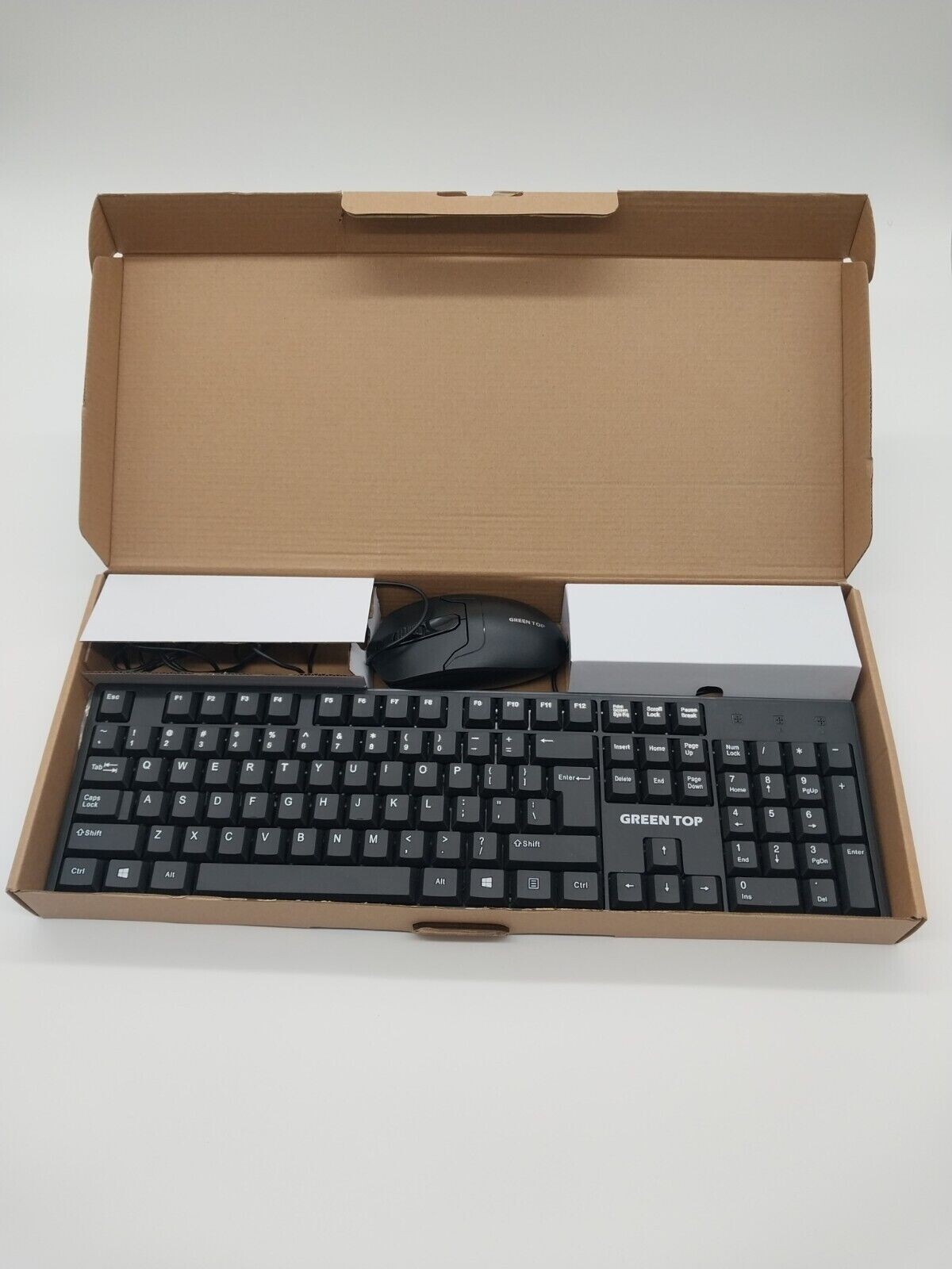 Brand New Green Top Keyboard and Mouse Combo - Black -  Stylish and Functional
