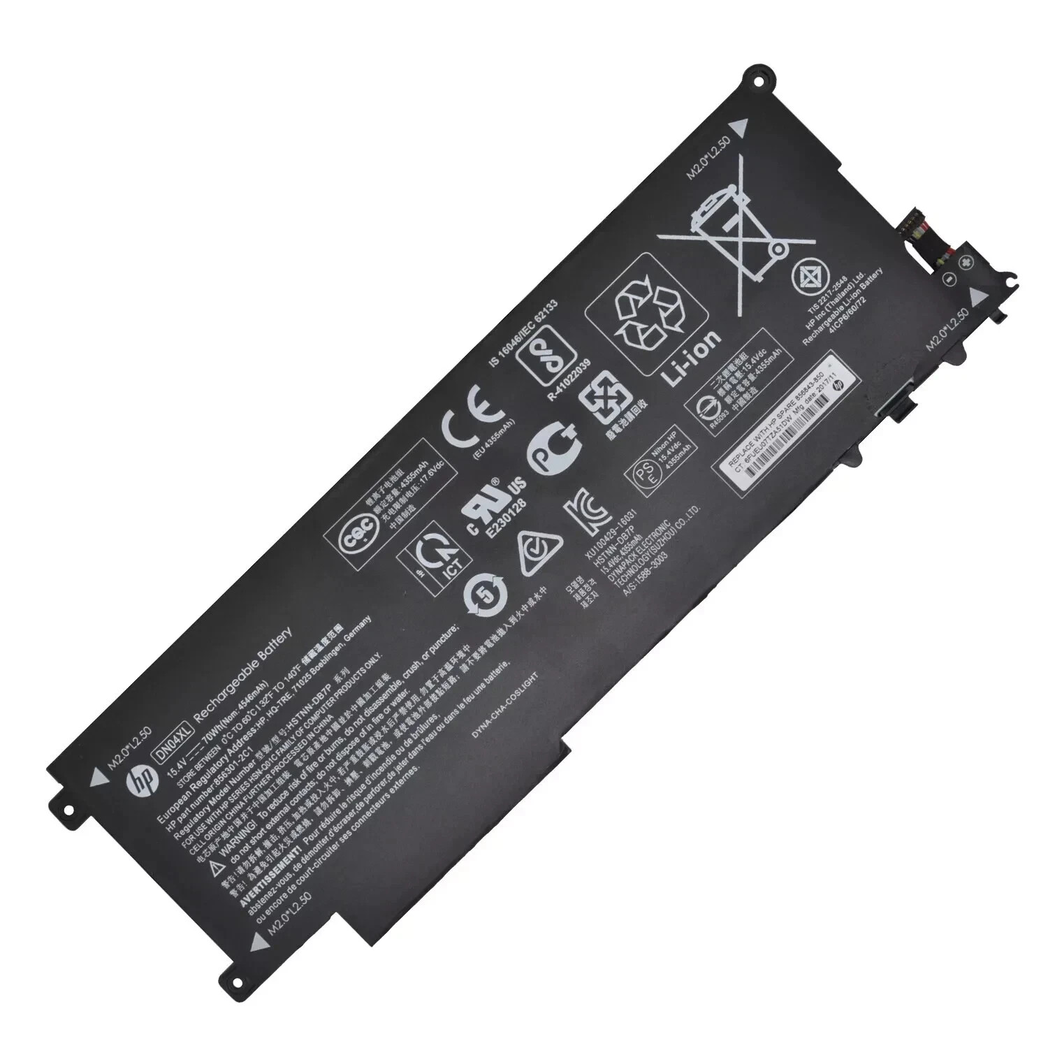 Genuine 70Wh DN04XL Battery For HP ZBOOK X2 G4 HSTNN-DB7P 856843-850 856301-2C1