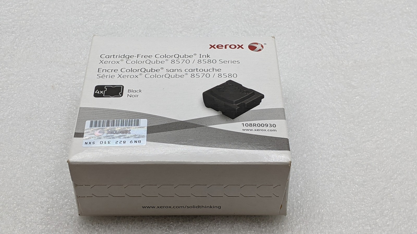 *NEW* Xerox 108R00930 Black Cartridge-Free ColorQube Ink - 