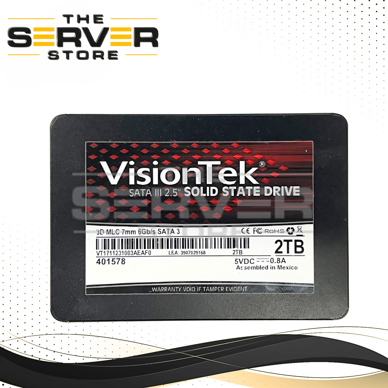 VisionTek 2TB SATA III 6G SFF 2.5" 7mm 3D MLC SSD 900982 401578