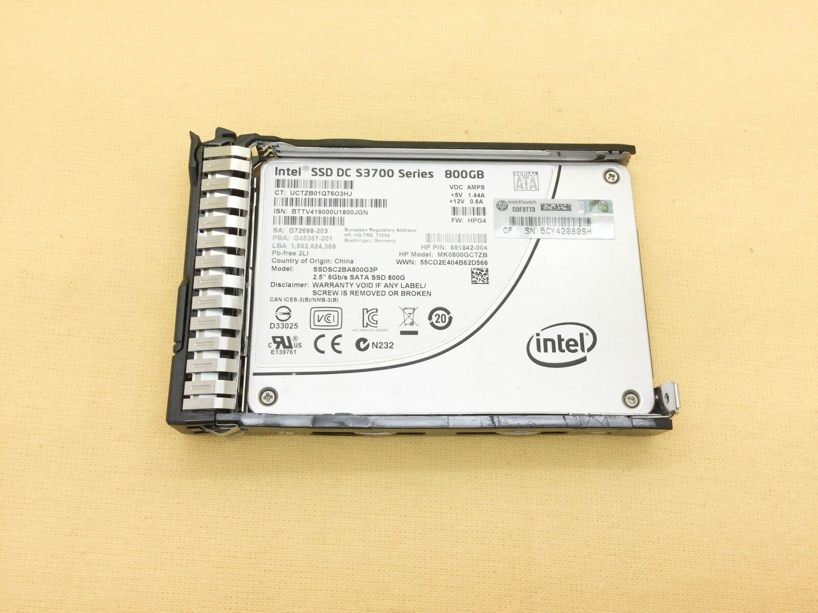 691868-B21 HP 800GB 6G SFF 2.5