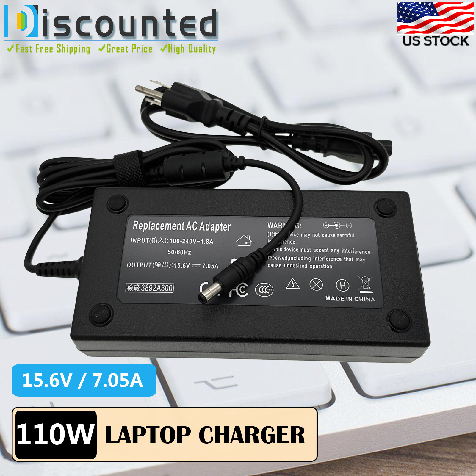 AC Adapter Fr Panasonic ToughBook CF-31 CF-52 CF-53 CF-54Power Cord  CF-AA5713AM