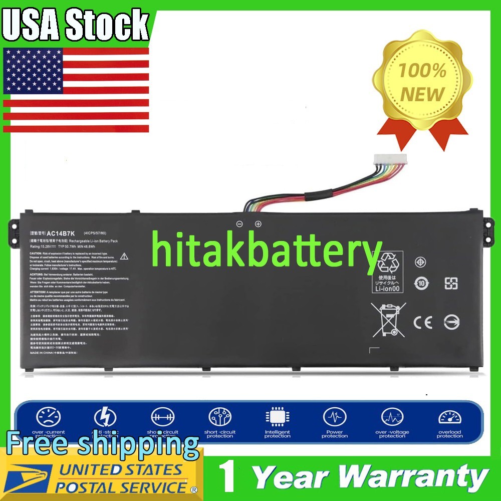 AC14B7K Battery For Acer Nitro 5 AN515-41 AN515-42 Serie KT.00407.003 KT00407003