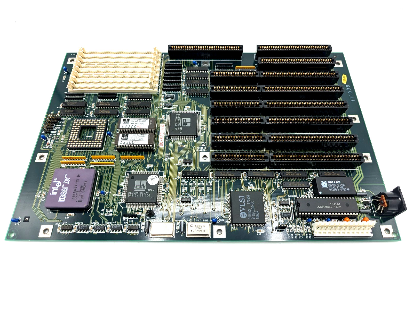 Intel i386 386DX CPU DTK M60044 Motherboard - No RAM - Untested