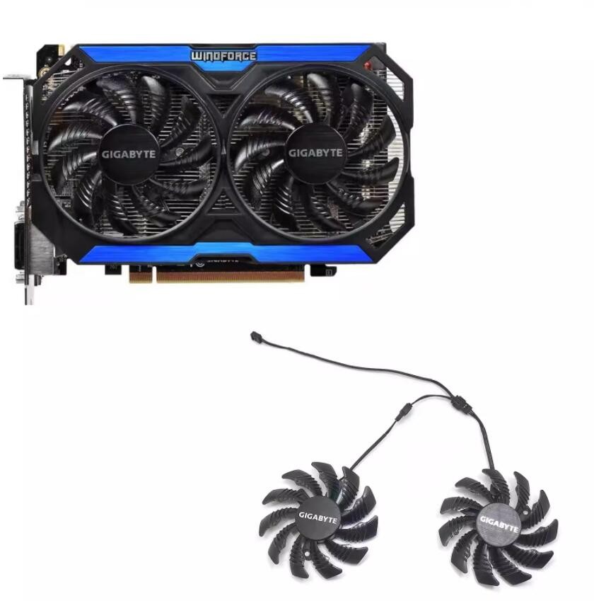 New For GIGABYTE GTX960 950 GV-N950WF2OC Graphics Card Fan Silent Fan