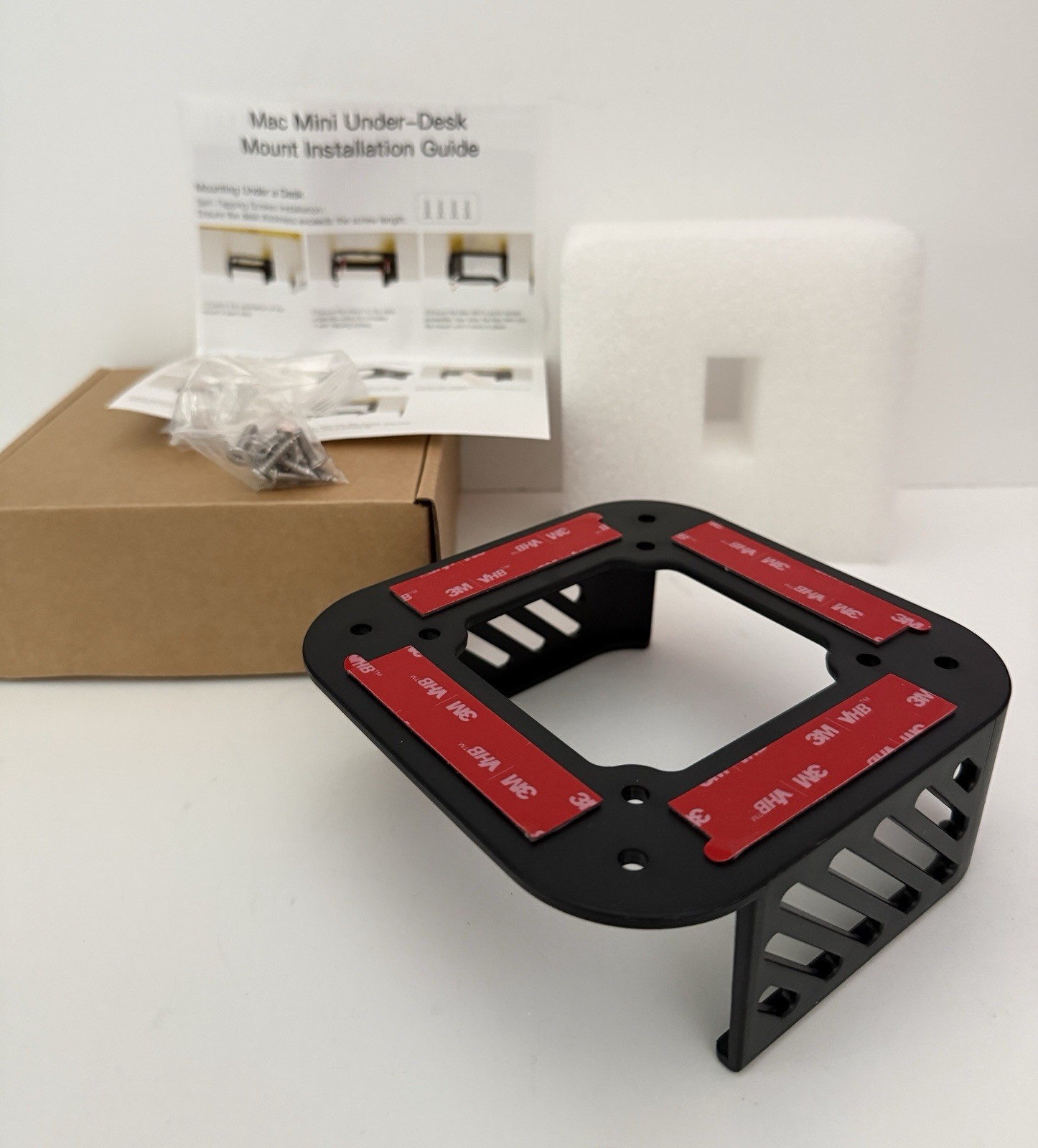 Desk Mount Kit for Apple Mac Mini M4 2024 Under Desk Mounting Bracket Black New