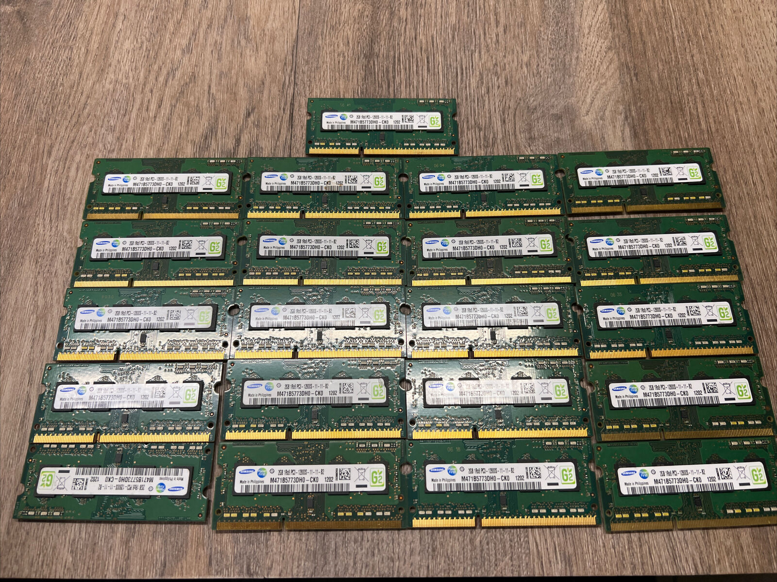 Lot of 21 Samsung M471B5773DH0-CK0 2GB (42GB Total) PC3-10600S DDR3 SODIMM