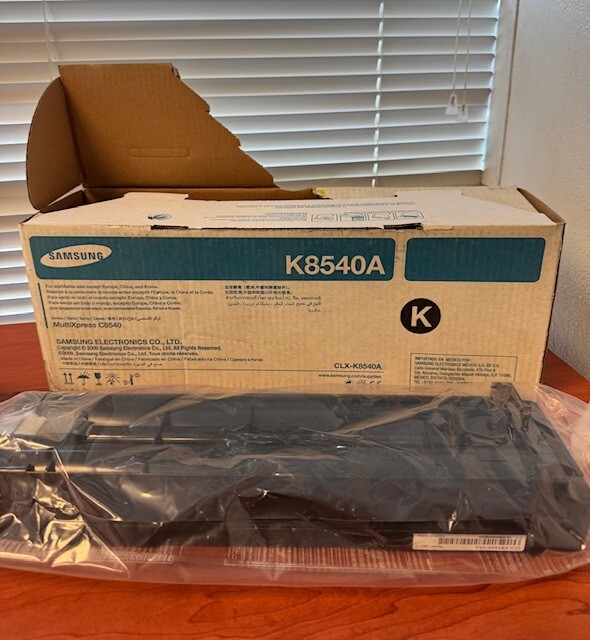 Samsung Toner CLX-K8540A Black Toner Cartridge for MultiXpress C8540 NEW NIB