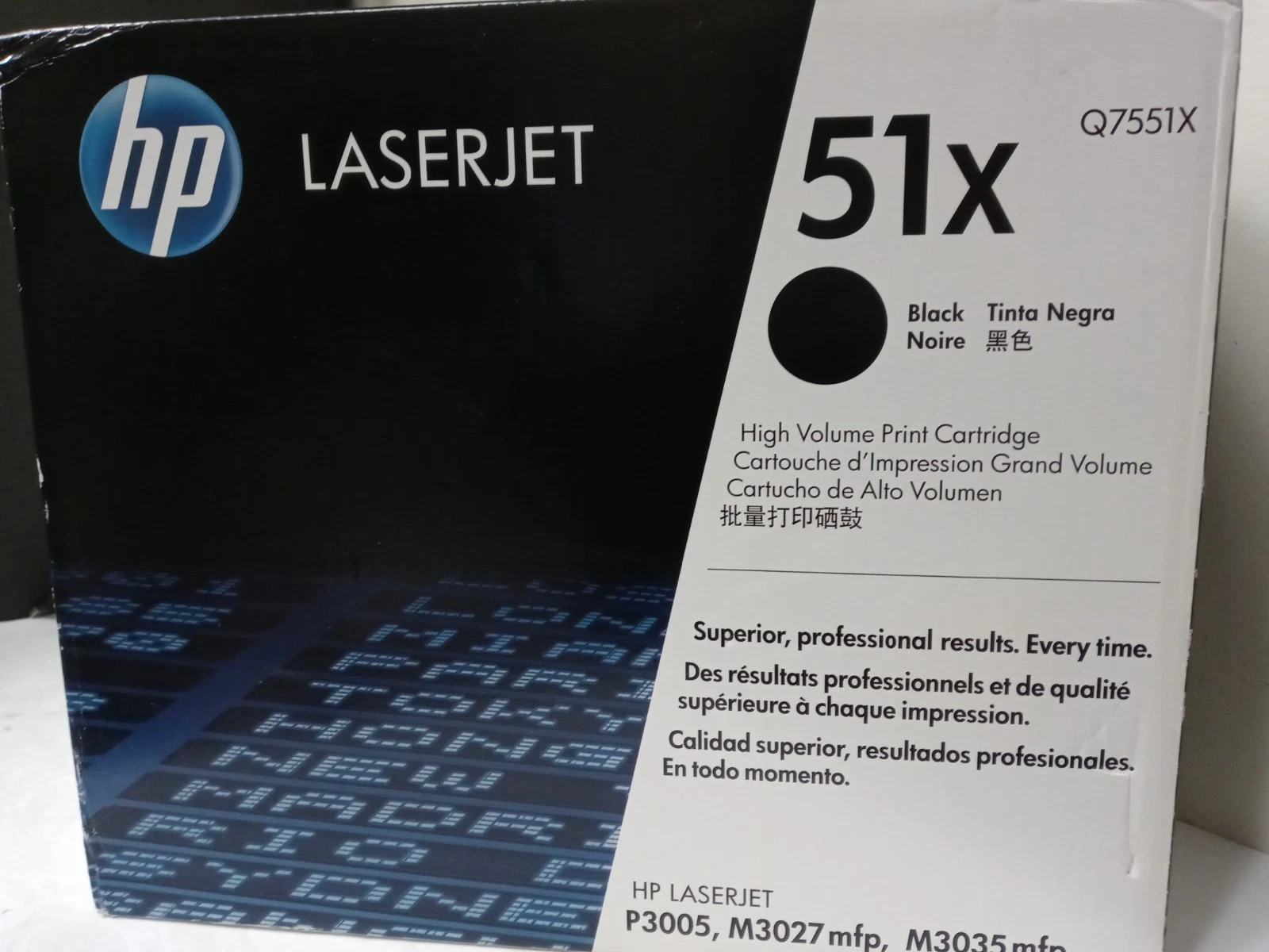 GENUINE HP Q7551X BLACK TONER CARTRIDGE HP 51X FACTORY SEALED BOX