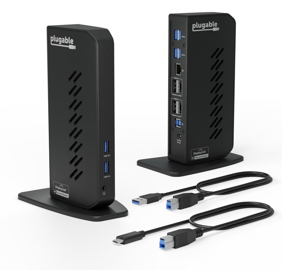 Plugable USB 3.1 Gen 1 Dual 4K Docking Station - Black (UD-6950Z)