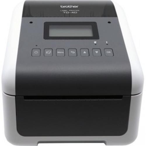 Brother TD-4550DNWB Desktop Direct Thermal Printer - Monochrome - Label Print -