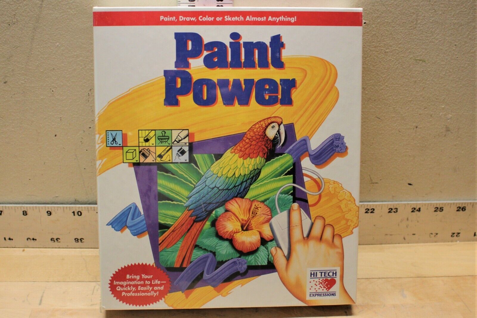 Vintage Hi Tech Expressions Paint Power Paint, Draw, Color Or Sketch 1993 OSCS