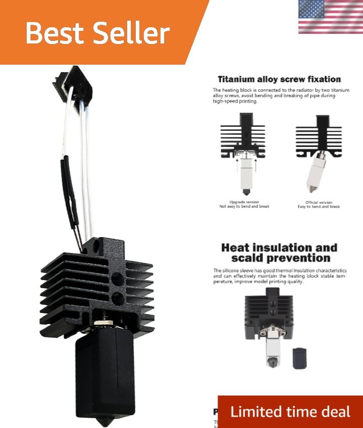 All-Metal P1P/P1S Hotend Kit with 0.4mm Nozzle - Reliable 3D Printing Technology