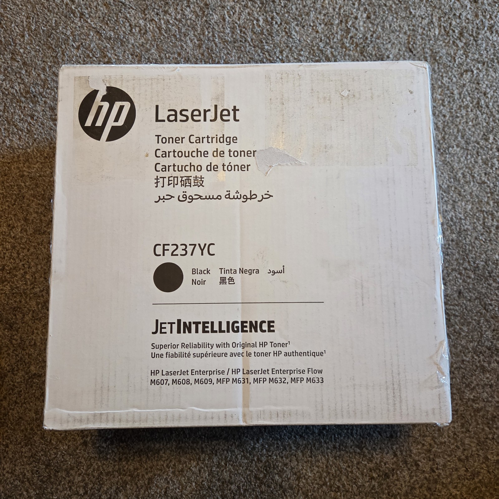 New OEM HP LaserJet CF237YC Black Print Cartridge Genuine