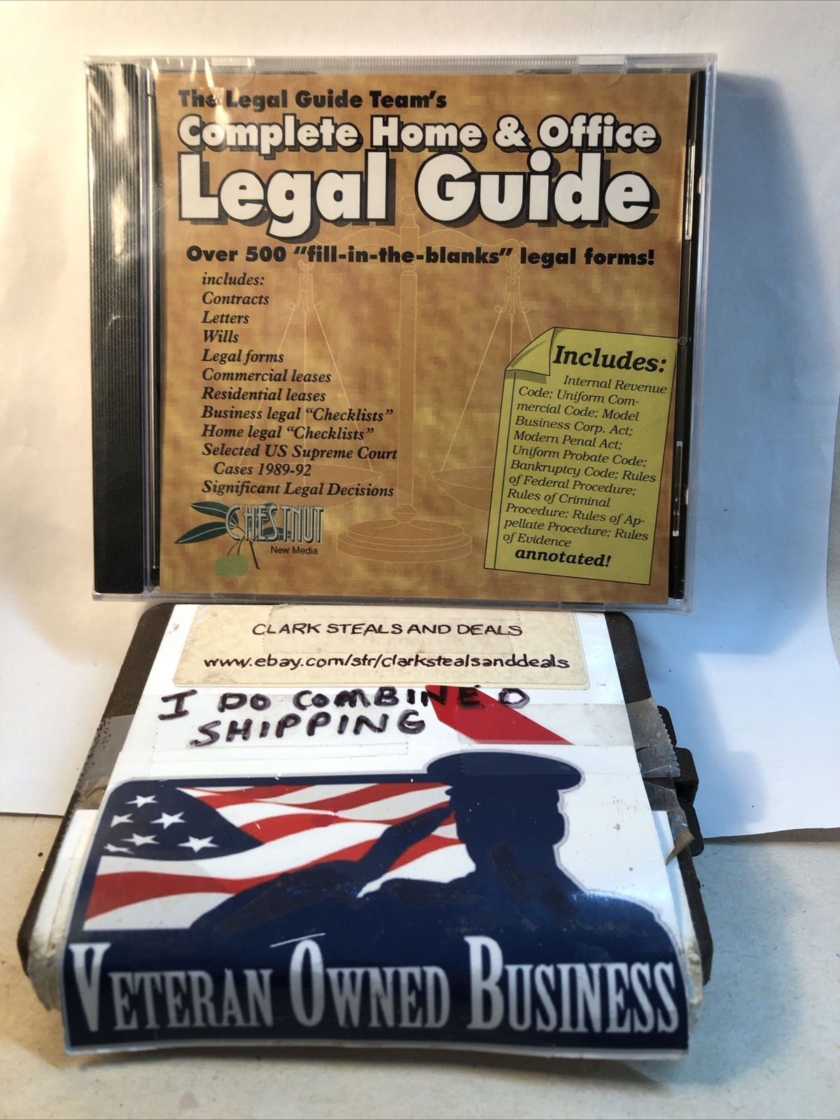 The Legal Guide Complete Home And Office Legal Guide / CD- ROM/ New Never Opened