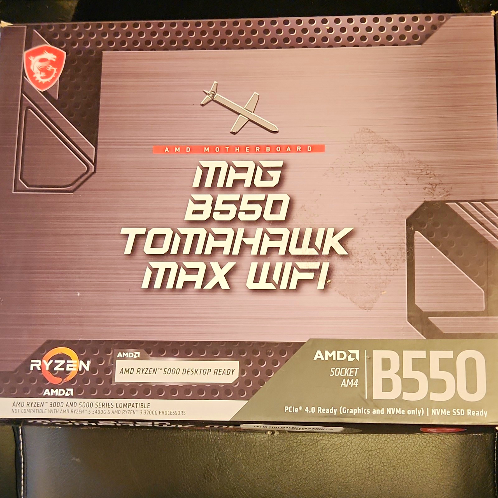 MSI MAG B550 TOMAHAWK MAX WIFI AMD AM4 ATX DDR4 Gaming Motherboard**READ**