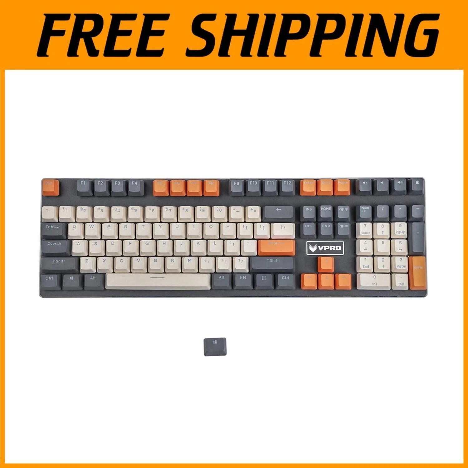 Carbon Sunset Keycap Rainbow Set - Double Shot PBT MX Switch