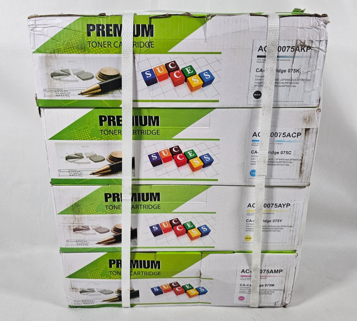 For Canon 075 075H CRG-075 MF665Cdw 4x Toner Cartridge Black Cyan Magenta Yellow