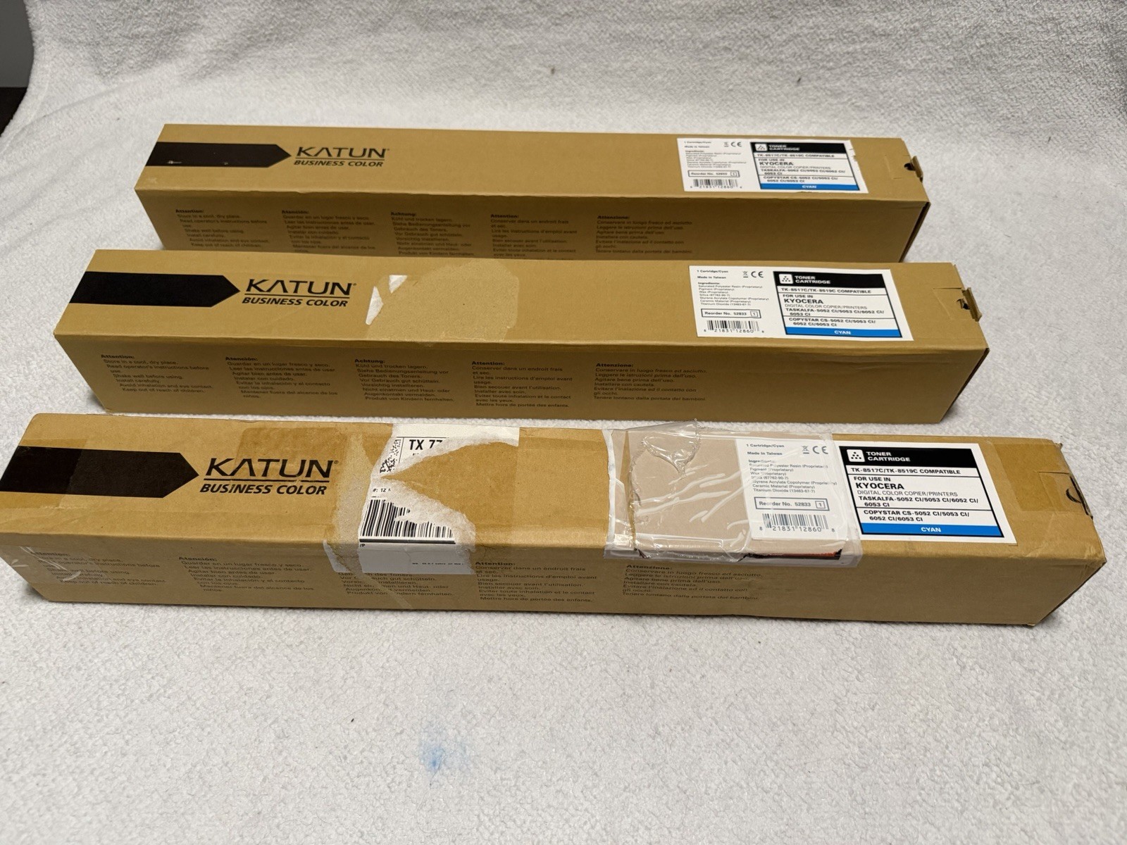 Katun TK-8517C TK-8519C Cyan Toner Compatible Kyocera 5052ci 6052ci New