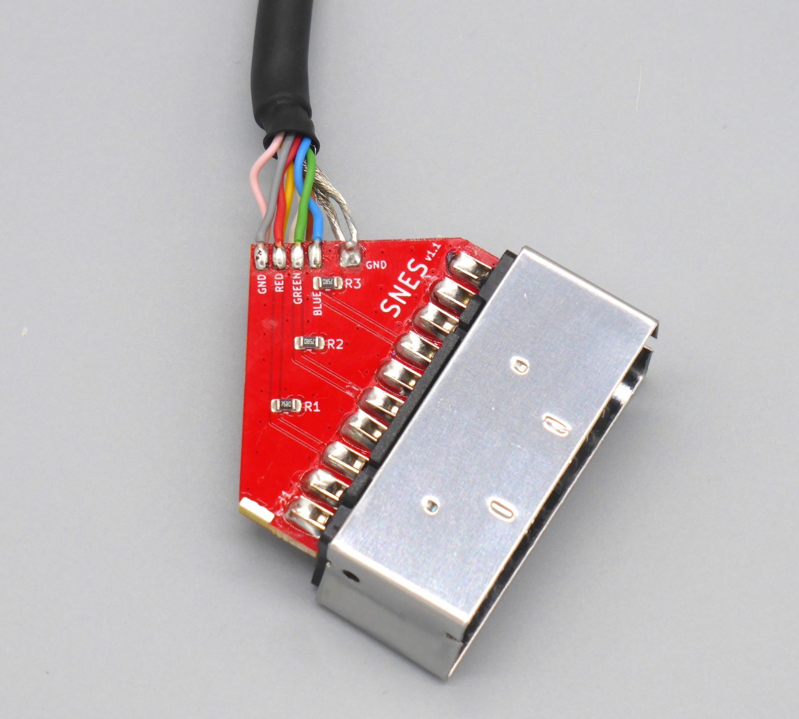 Professional RGB SCART Cable for SNES. Csync 2M.  High quality SNES cable