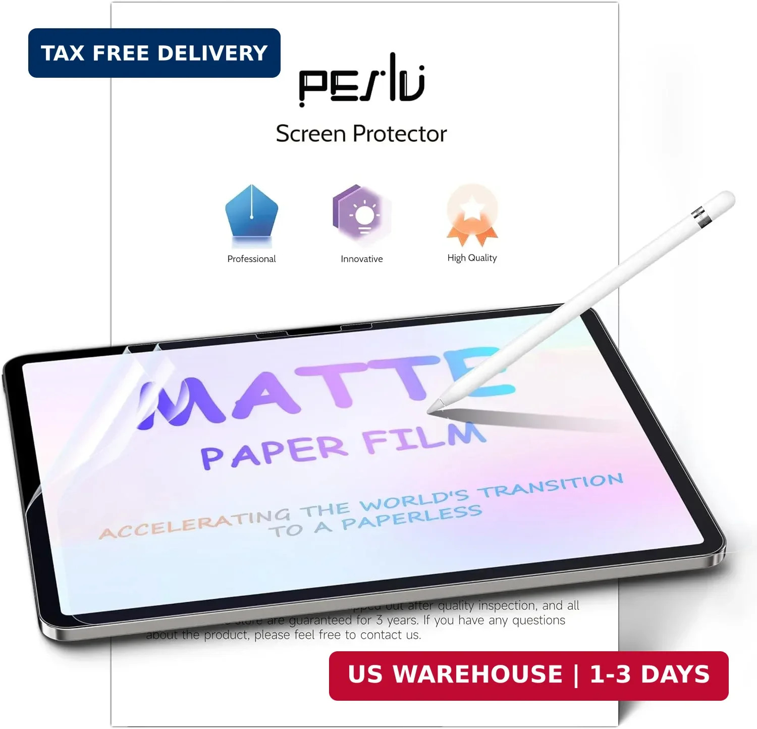 2 Pack like Paper Screen Protector for Ipad Air 13 Inch (2024-2026, M2 M3 M4), M