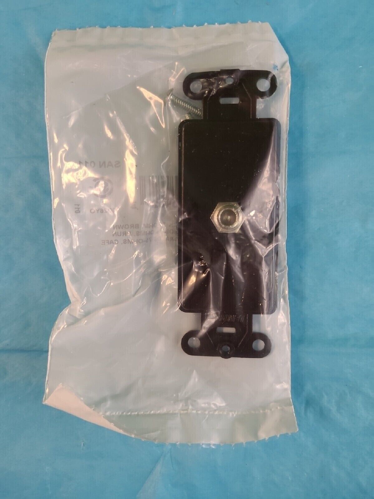 Leviton 40681-BROWN COAX CABLE JACK 75 OHM-Decora-LOT OF 11