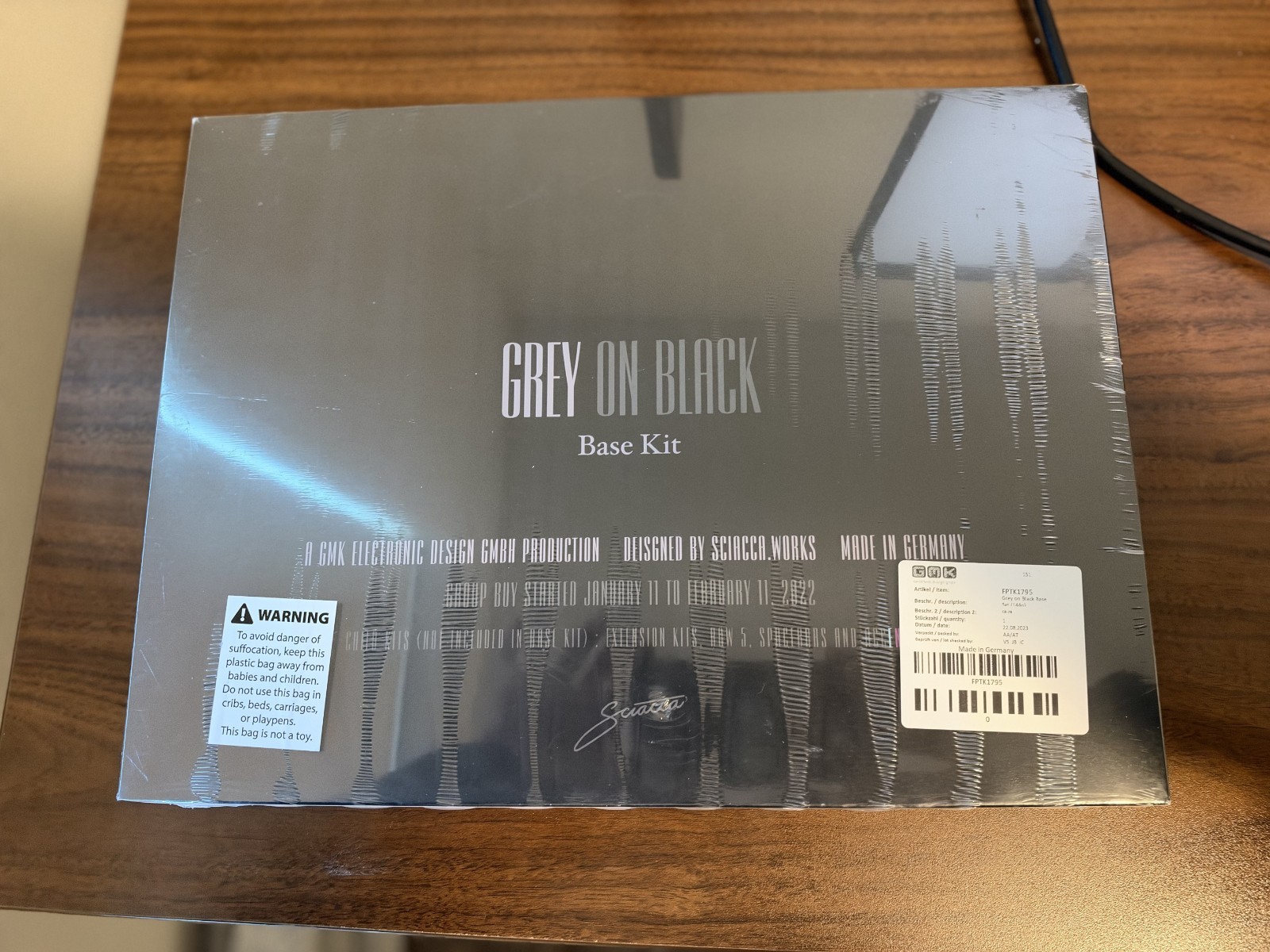 GMK Grey on Black (Sealed - Brand New)