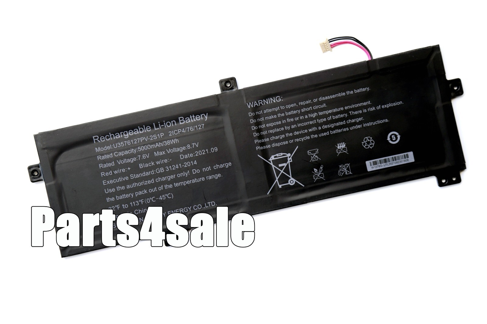 New Genuine U3576127PV-2S1P Battery for Gateway gwtn156-11bk Series 2ICP4/76/127