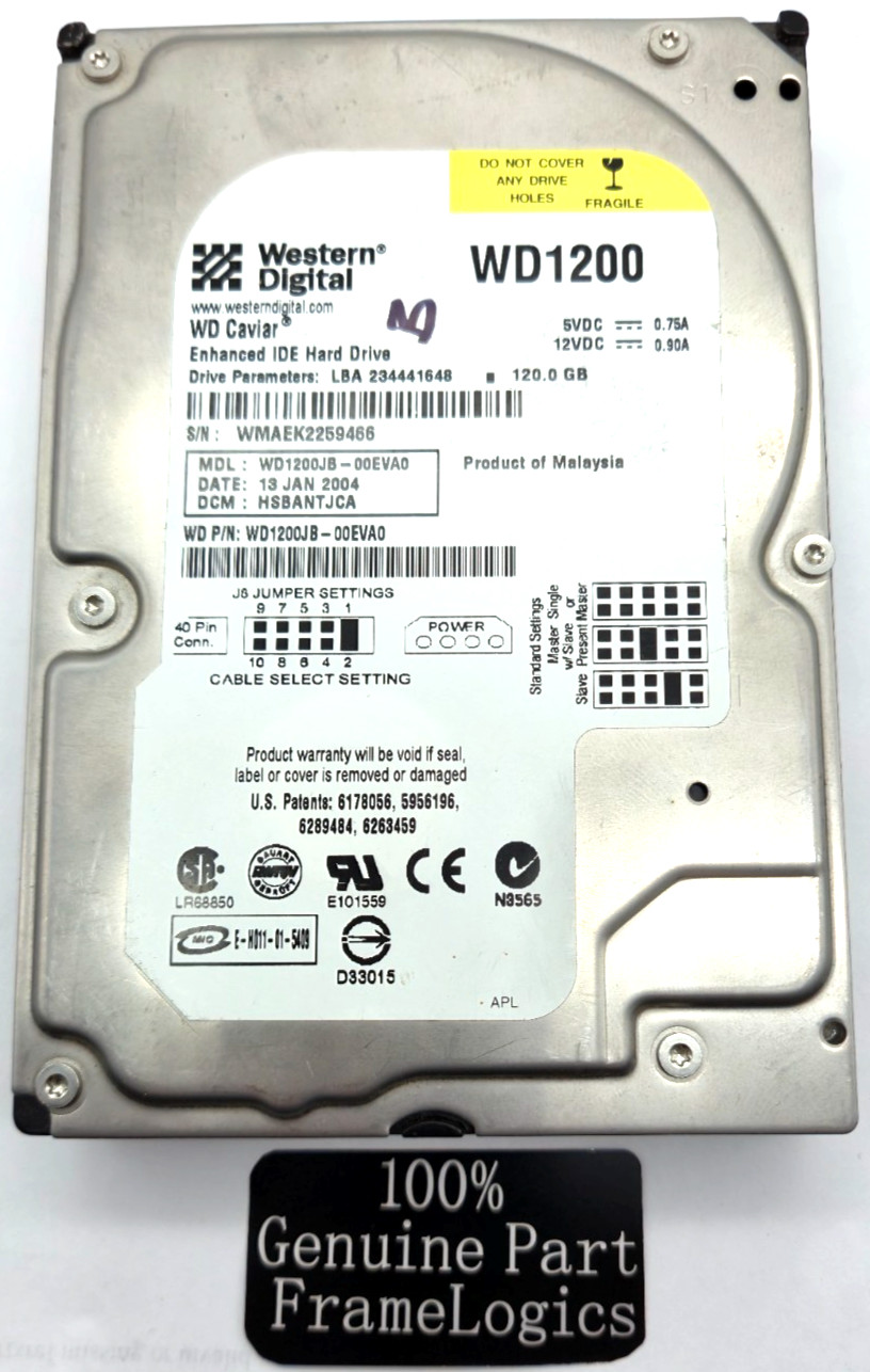 WD Caviar WD1200 IDE HDD - BAD