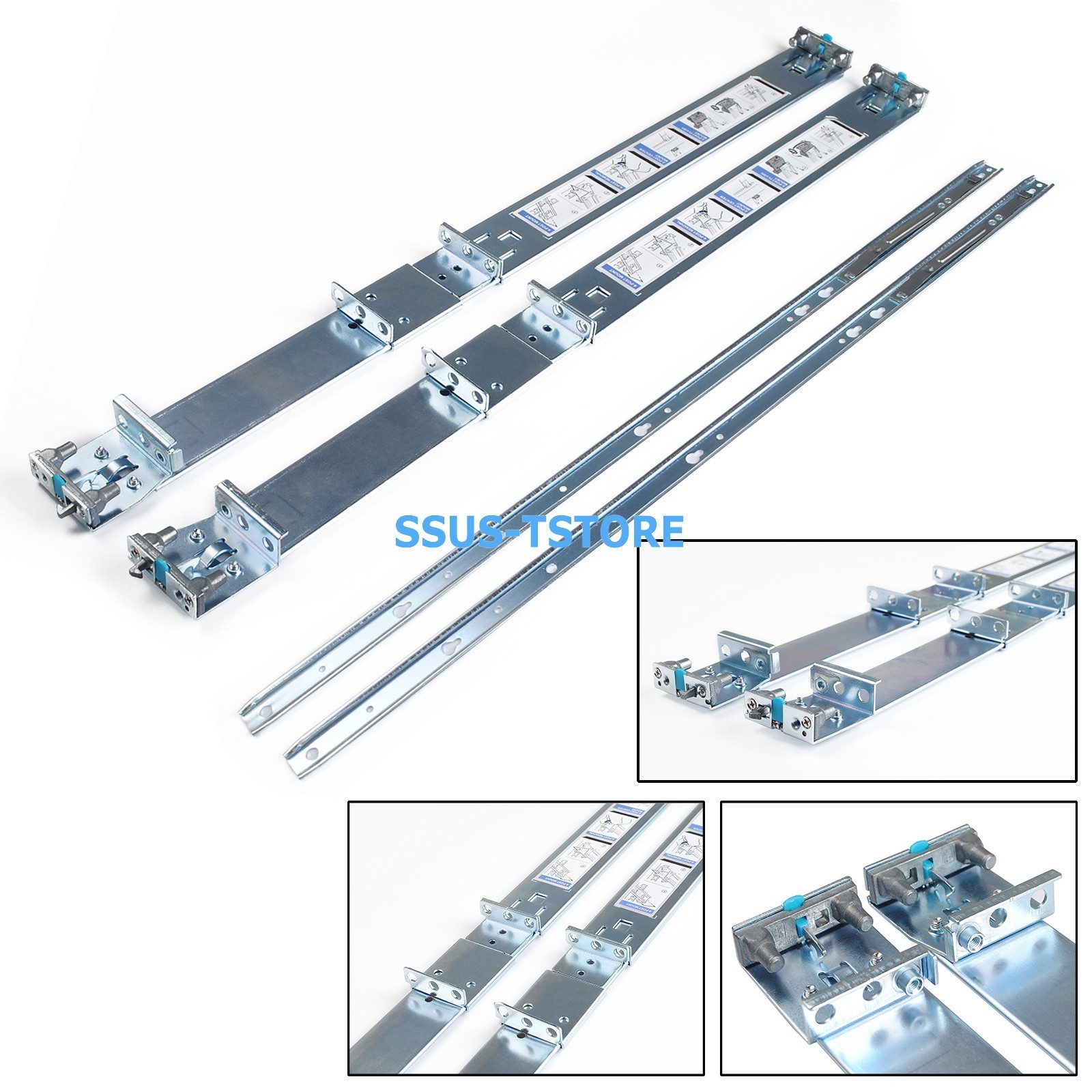 Dell OEM 1U Static Rails Kit PowerEdge R620 R630 R640 R6415 R740 053D7M 53D7M