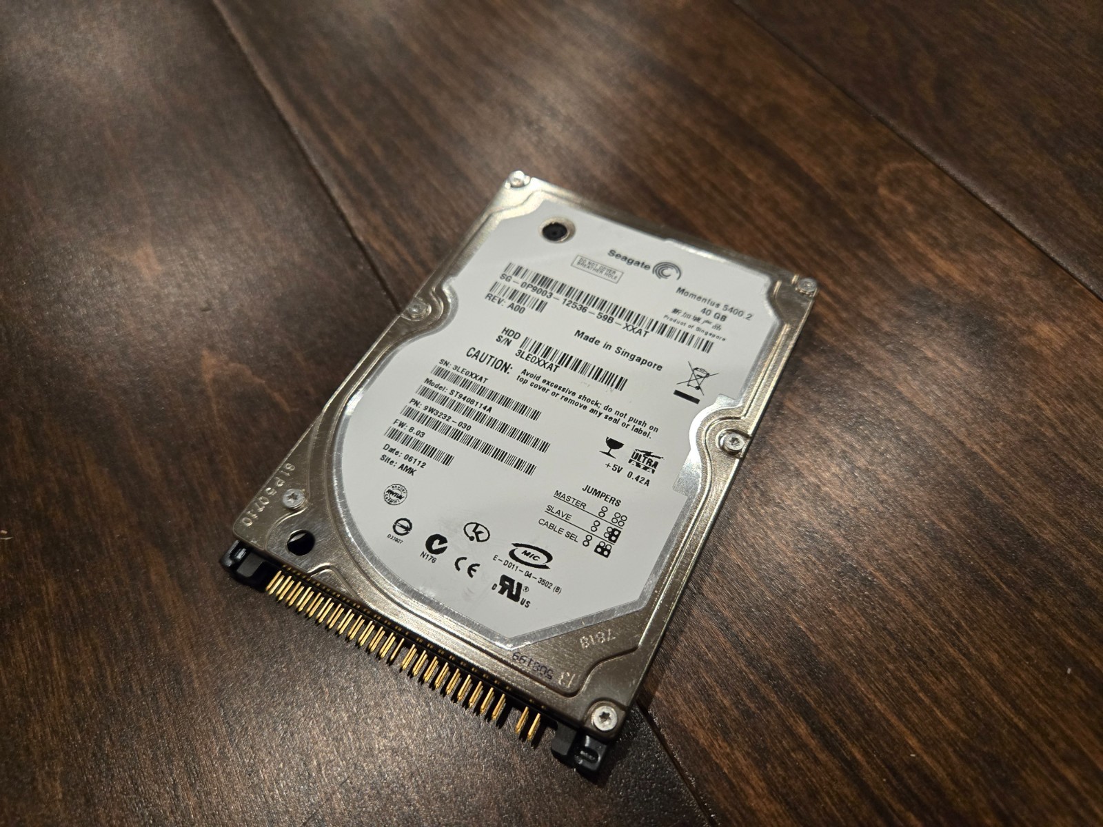 Seagate Momentus 5400.2 40 GB Internal 5400 RPM 2.5" (ST9408114A) Hard Drive HDD