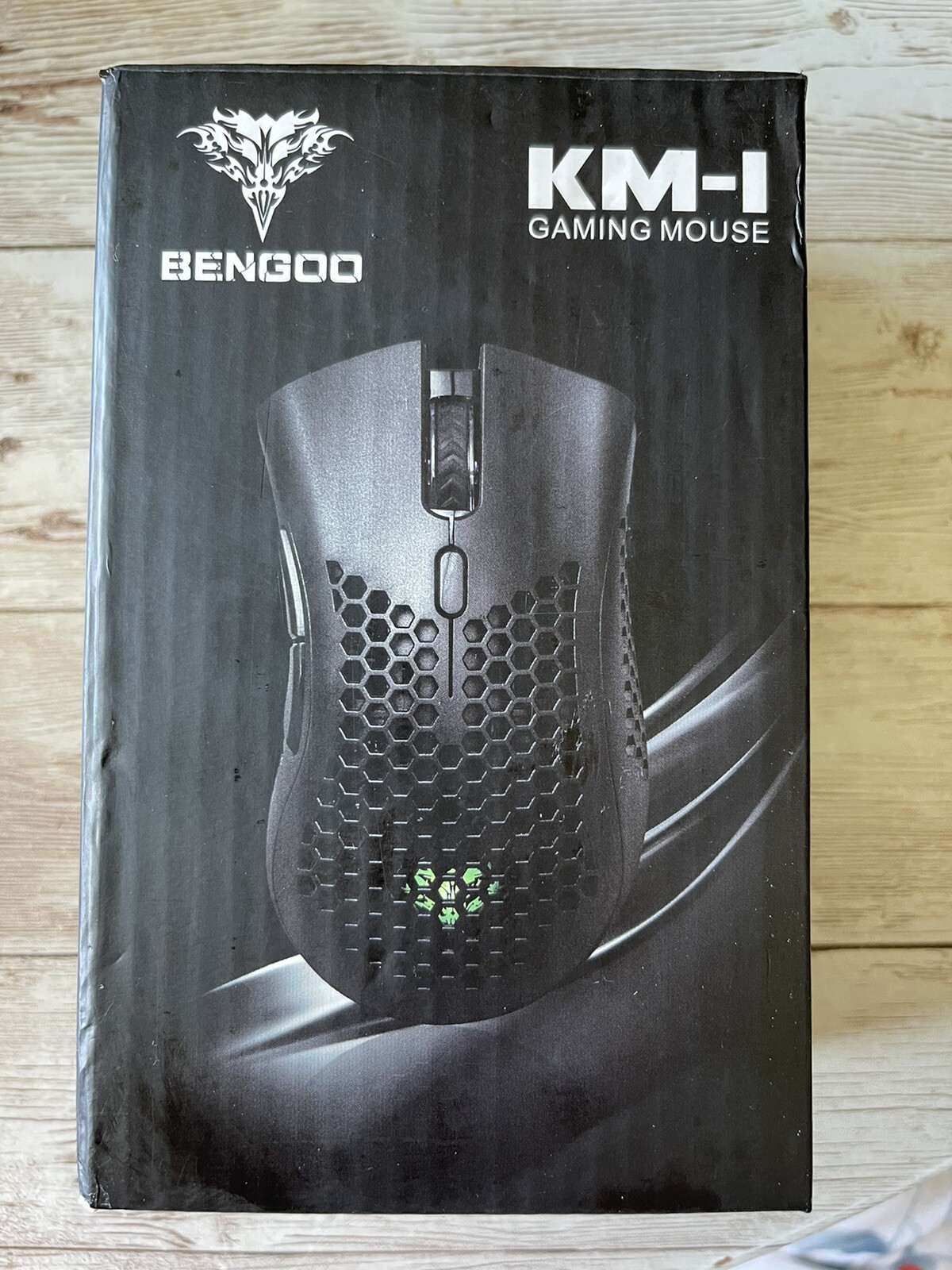 Bengoo KM- 1 Wireless Gaming Mouse , Computer Mouse With Honeycomb Shell , Black