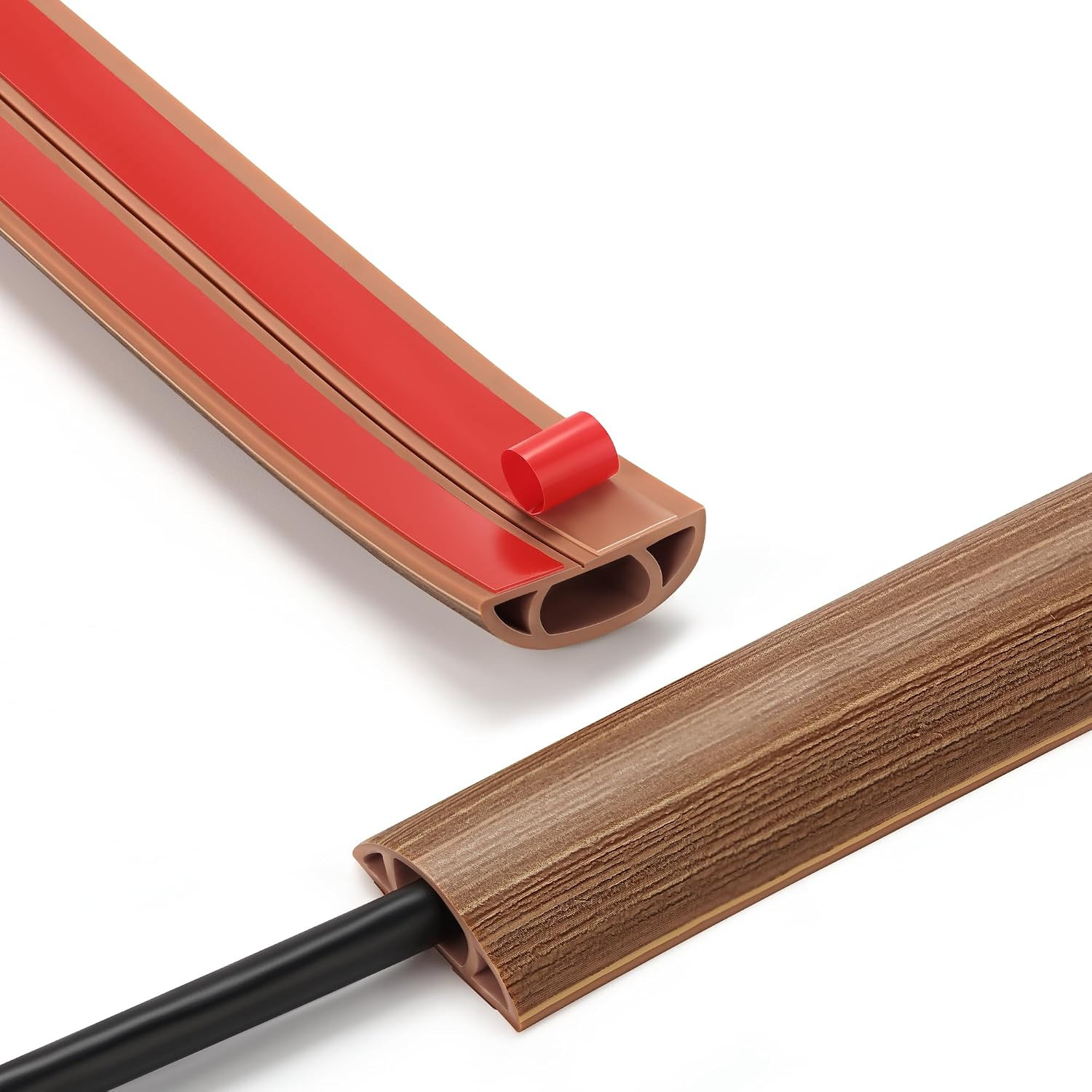 Self Adhesive Cord Cover Floor, 10FT Cable Hider Prevent Cable Trips