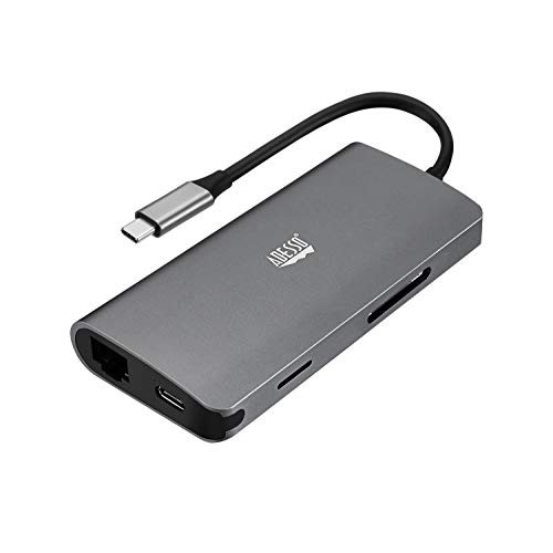 Adesso 8-in-1 USB-C Multi-Port Docking Station (TAA Compliant) (AUH4030)