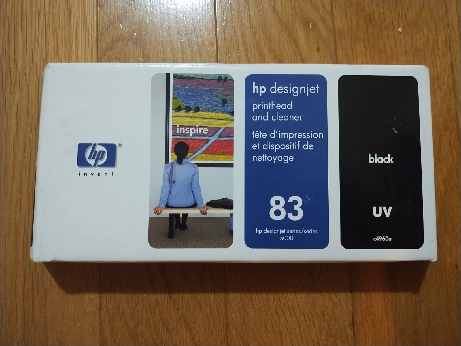 2016 Genuine HP #83 Black UV Printhead Cleaner DesignJet 5000 5500 C4960A Sealed