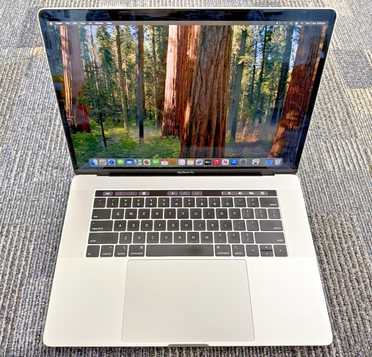 Apple MacBook Pro 15" 2018 A1990 i7 6-Core 16GB 256GB Radeon 555X *READ* No Chrg