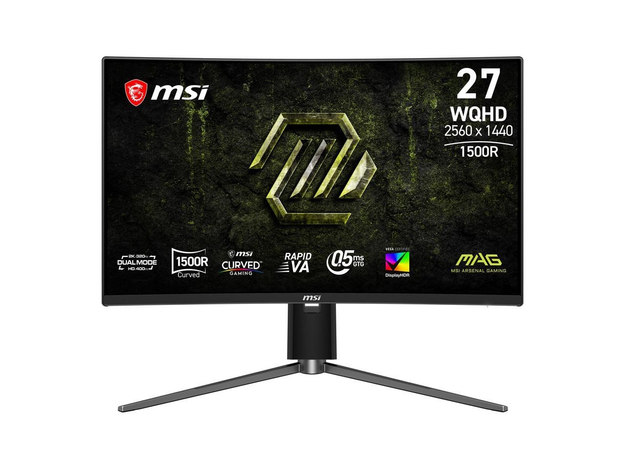 MSI 27 inch Dual Mode QHD 1440P 320Hz FHD 400Hz AMD FreeSync Premium (Adaptive S