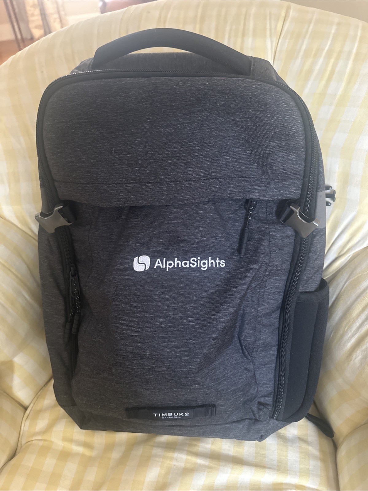 NEW TIMBUK2 Division Laptop Backpack Deluxe Gray- Company Logo: Alpha Sights