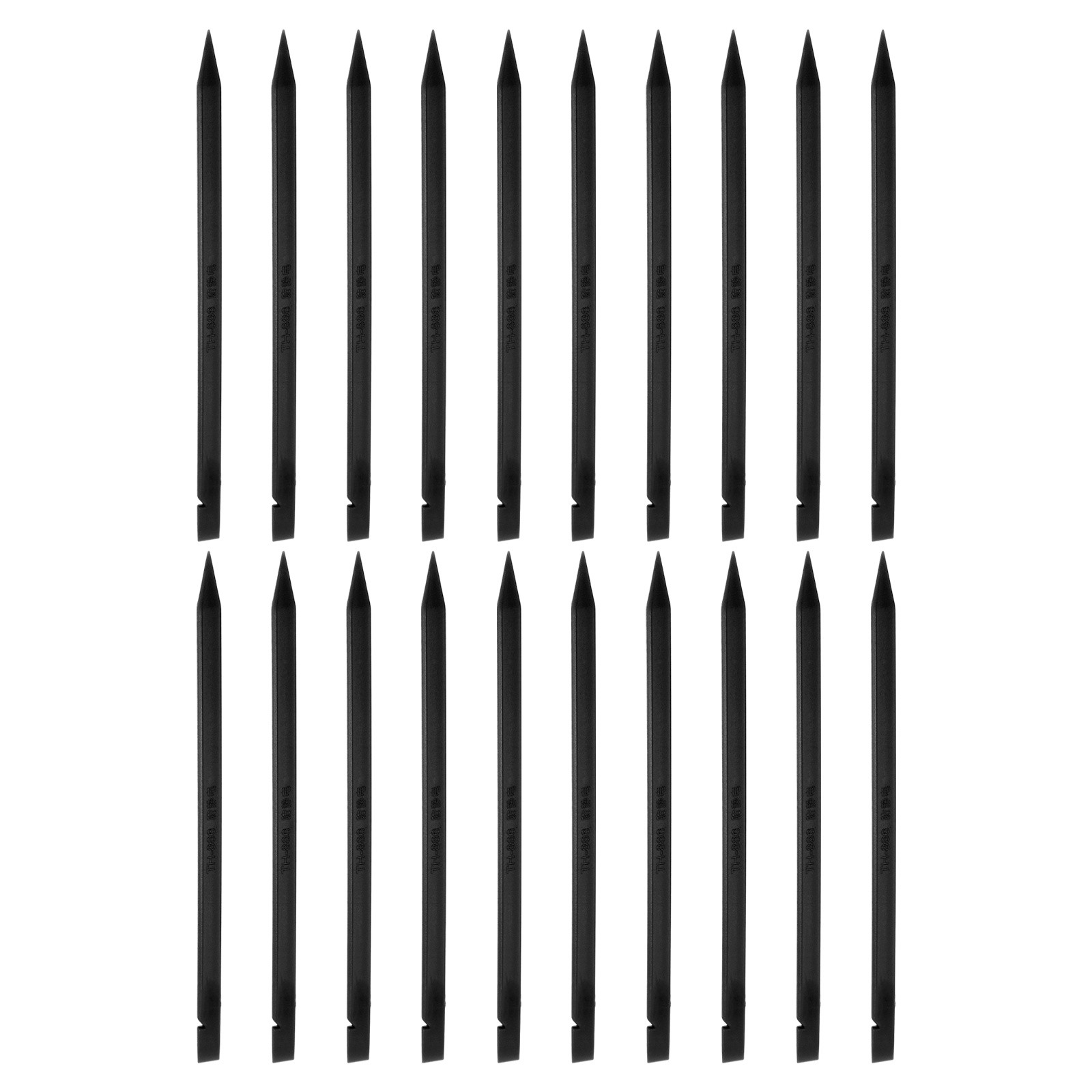 20pcs Plastic Spudger Pry Tool 6x150mm Opening Pry Repair Tool Kit, Black