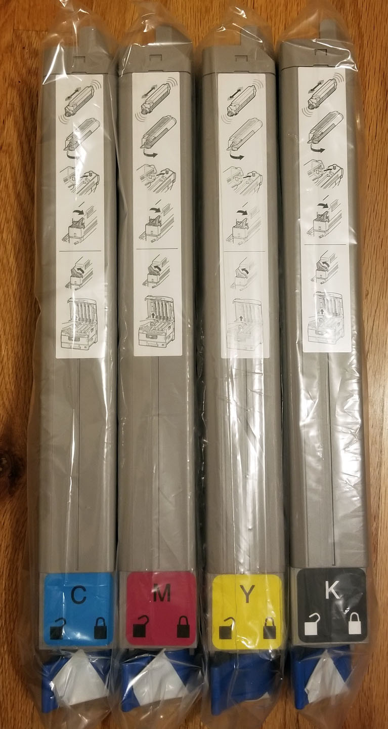 Xante Ilumina Toner Cartridges  P/Ns: 200100222; 200100223; 200100224; 200100225