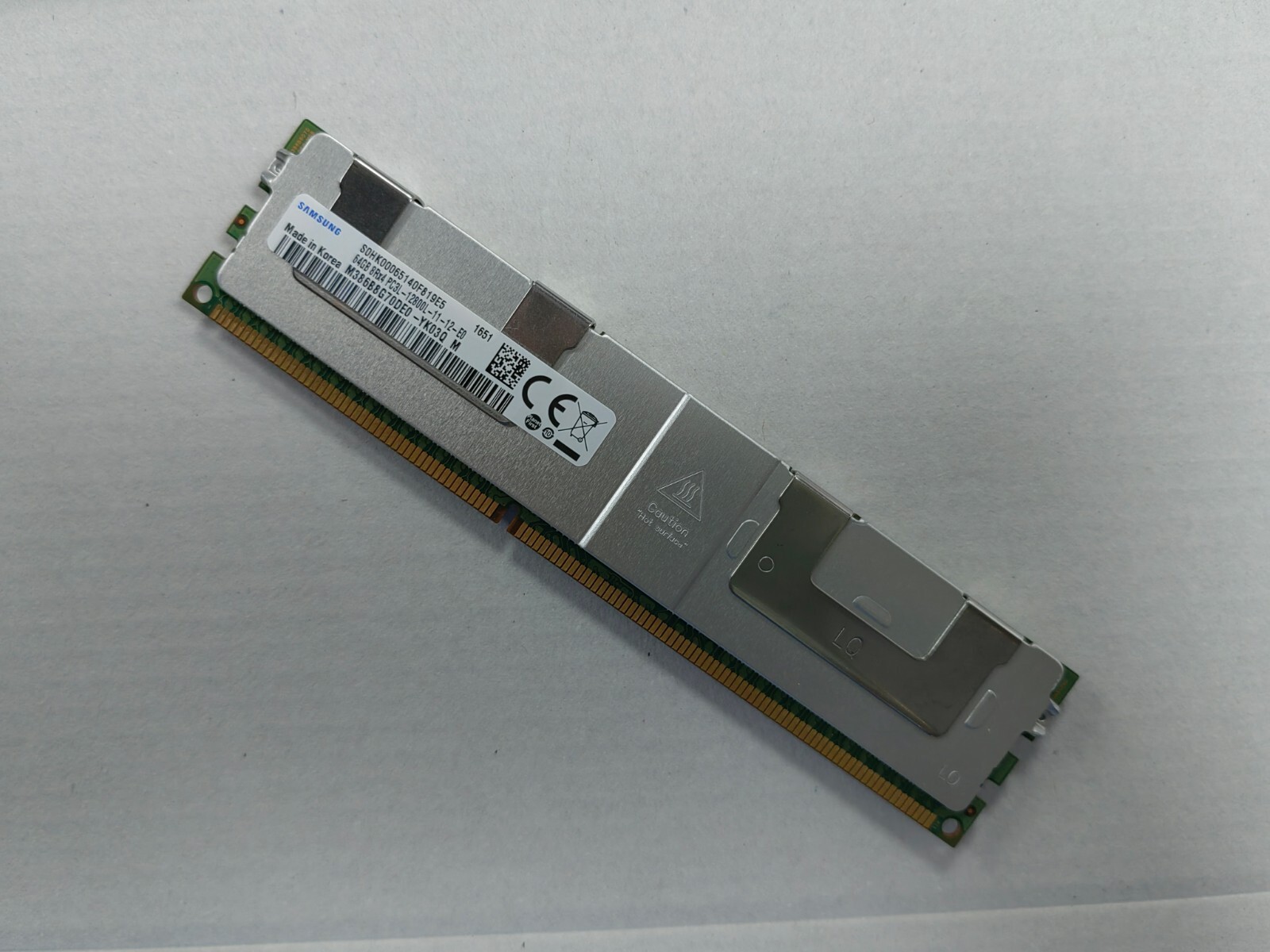 SAMSUNG 64GB DDR3 1600 Server LRDIMM RAM 8Rx4 PC3L-12800L M386B8G70DE0-YK0 1.35v