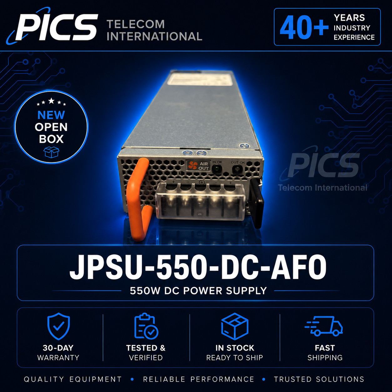 Juniper / JPSU-550-DC-AFO / New Open Box