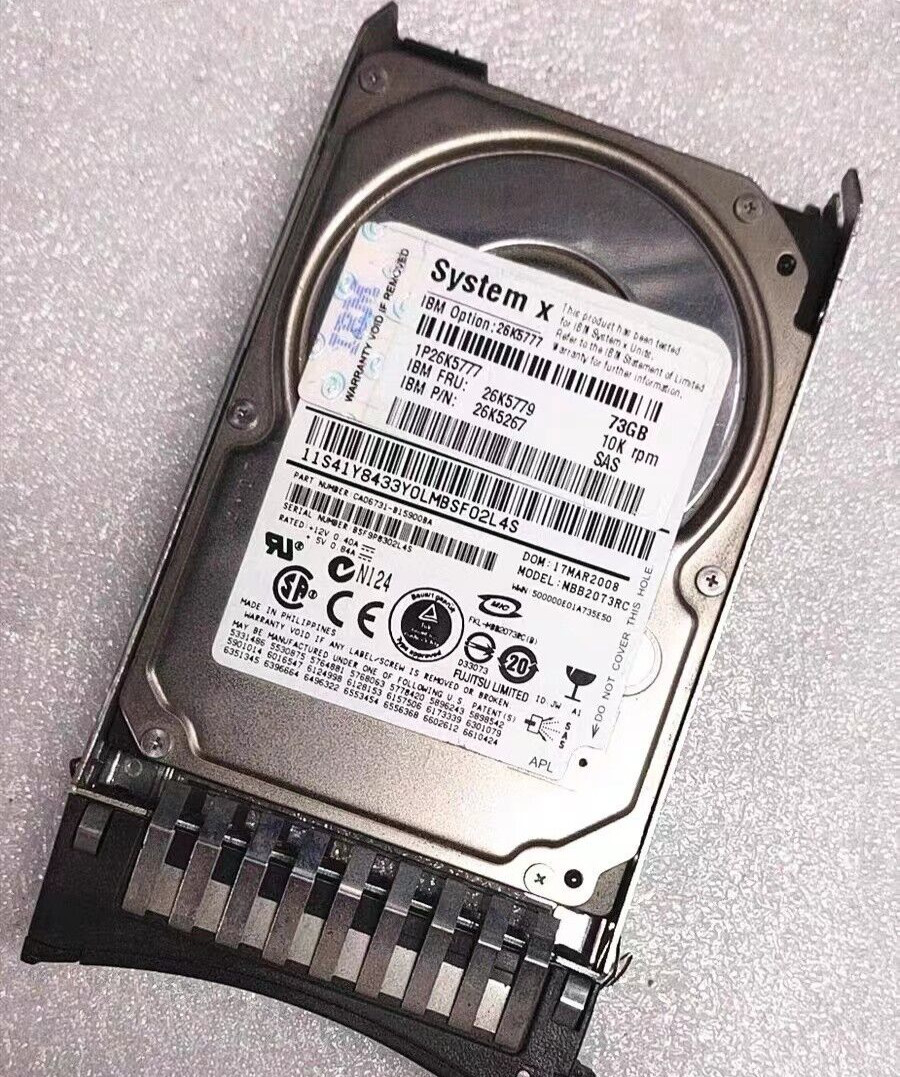 For IBM 39R7366 43W7546 26K5779 73G 10K 2.5-inch SAS server hard drive