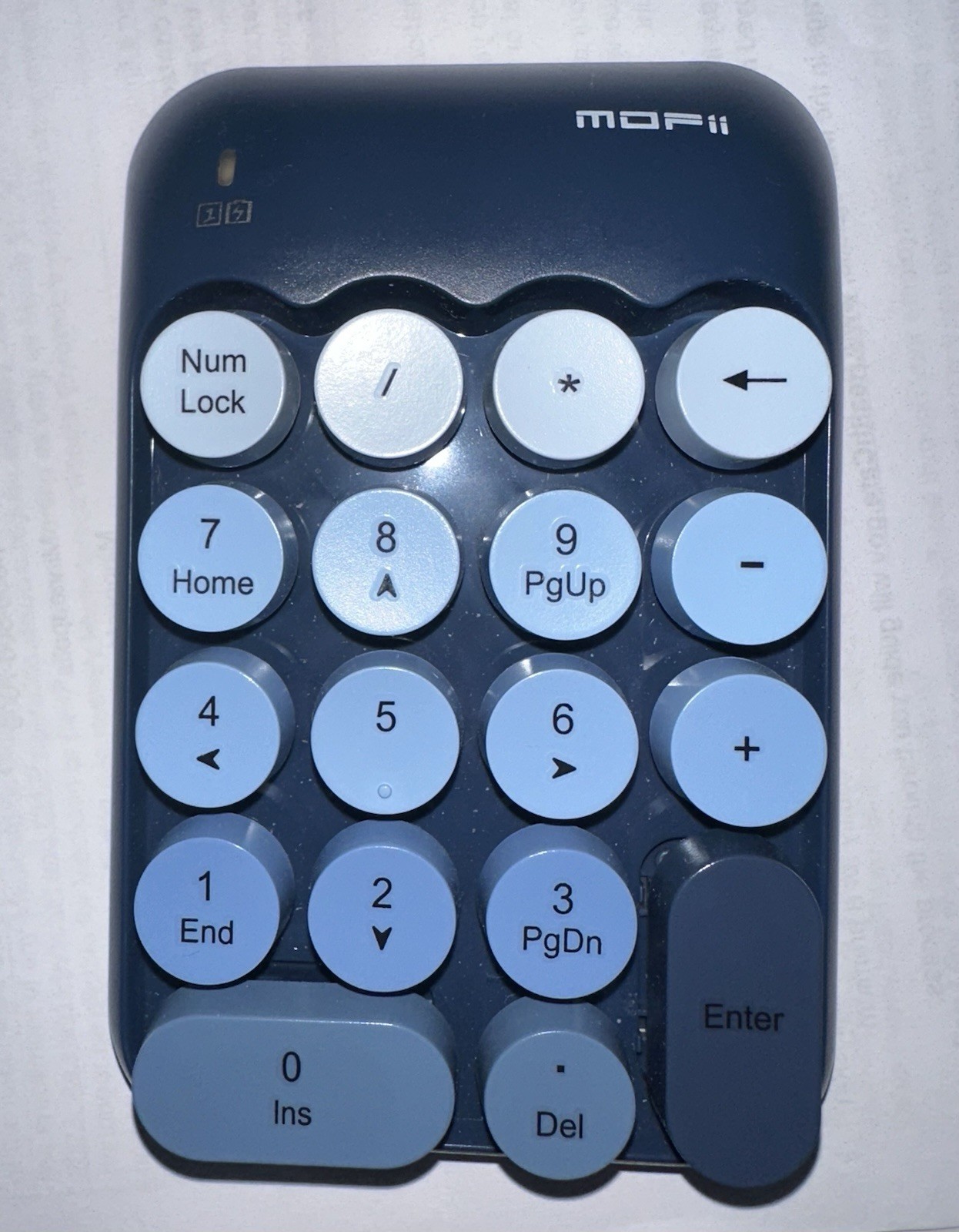 MOFII X910 and X910 (HC) Wireless Numeric Keyboard Blue