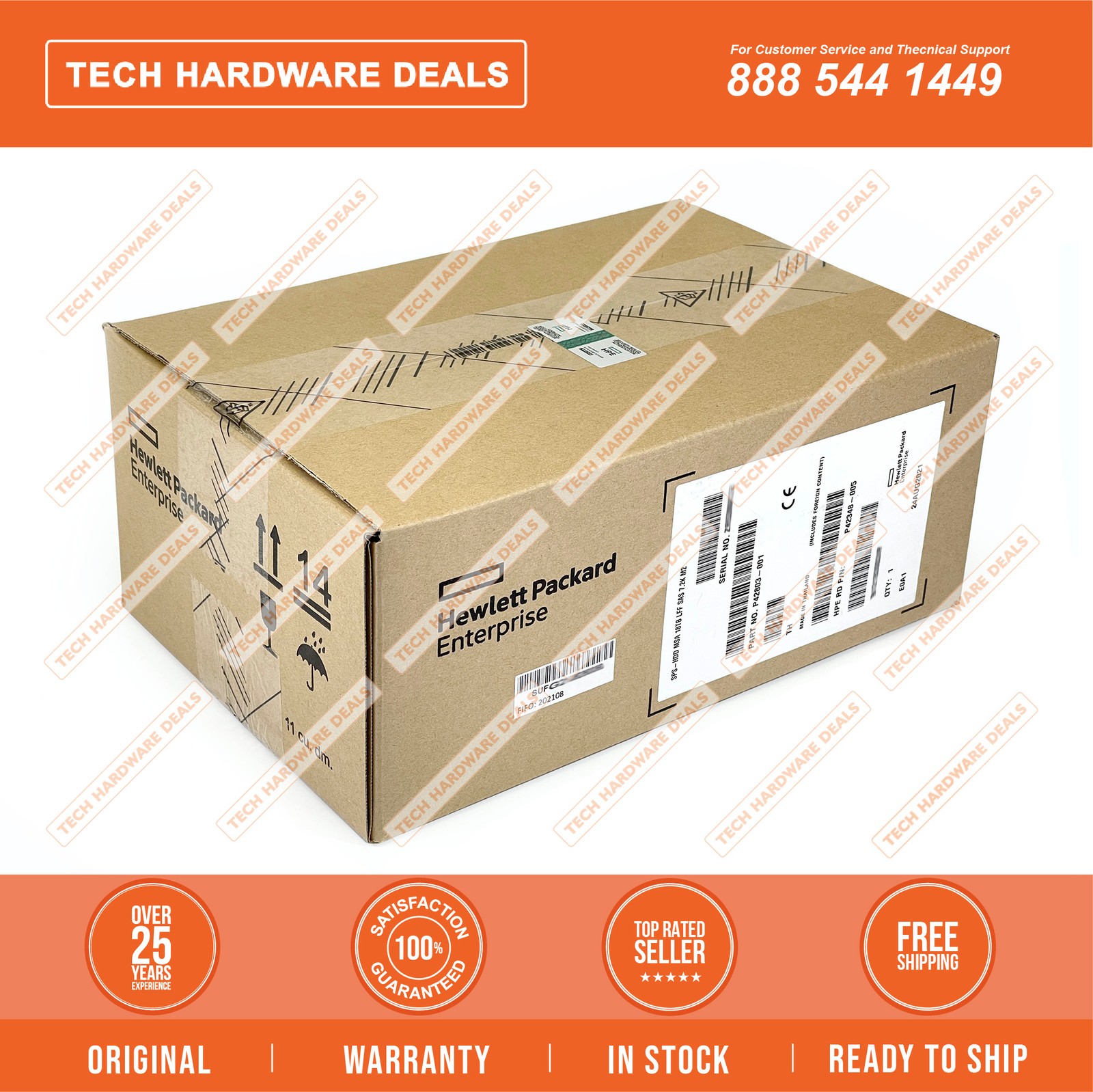 R7L70A  NEW SEALED HPE MSA 18TB SAS 12G 7.2K LFF M2 HDD