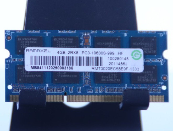Lot of 10 Ramaxel 4GB RMT3020EC58E9F-1333 PC3-10600 1333Mhz DDR3 Laptop RAM