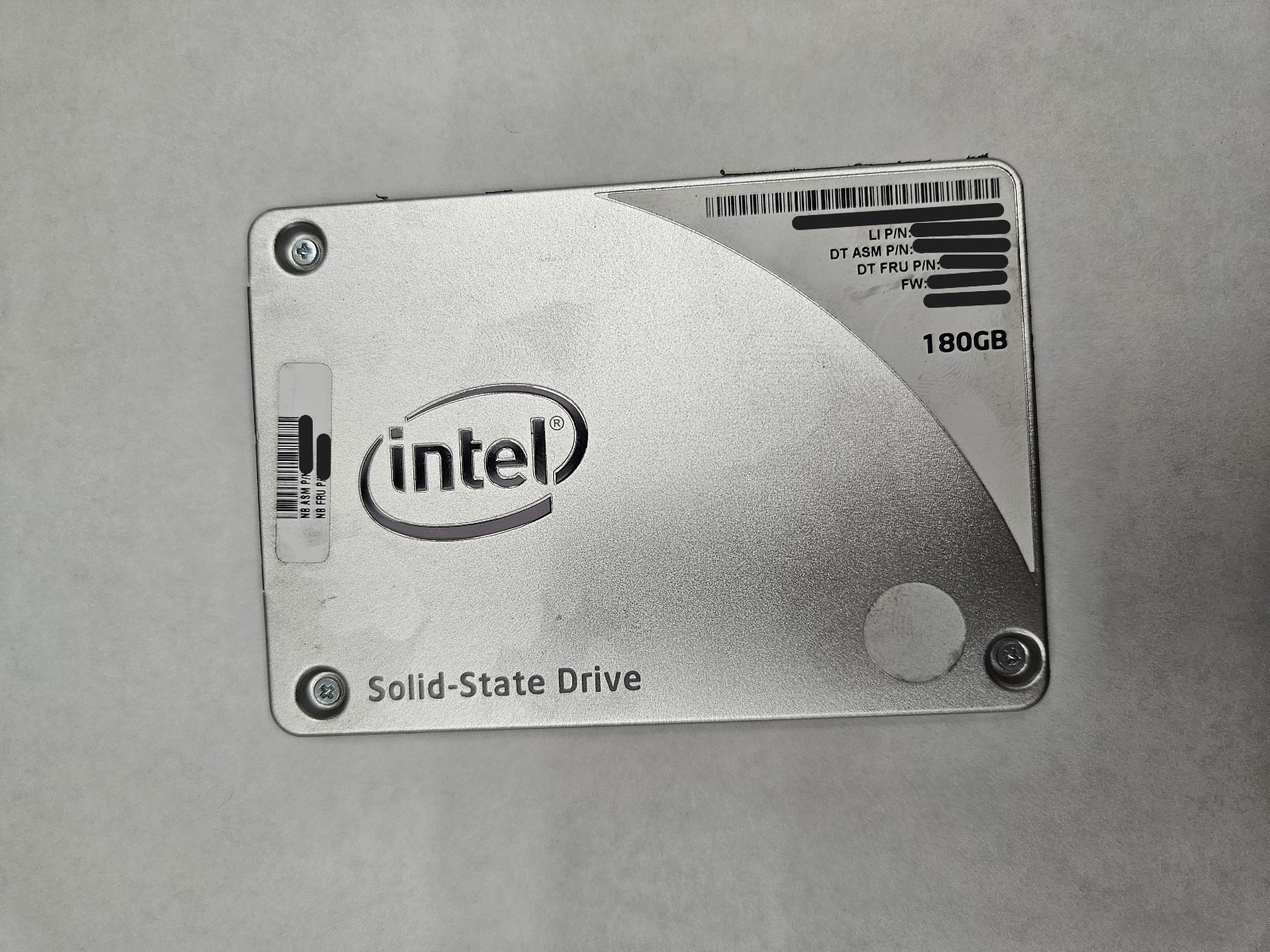 Intel 160/180 GB Internal SATA SSD Fully Tested 50%-79% health