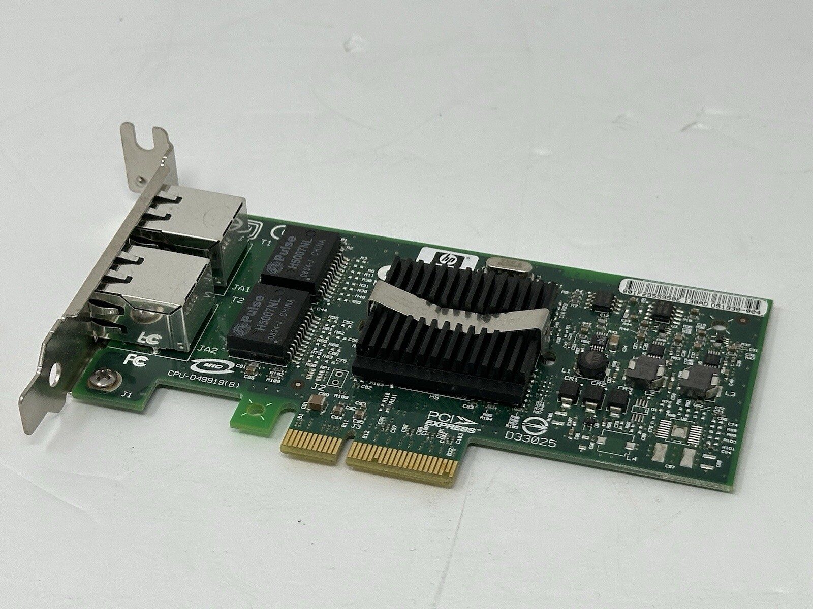 HP NC360T 412646-001 412651-001 PCI-E Dual Port Ethernet Adapter Half Height