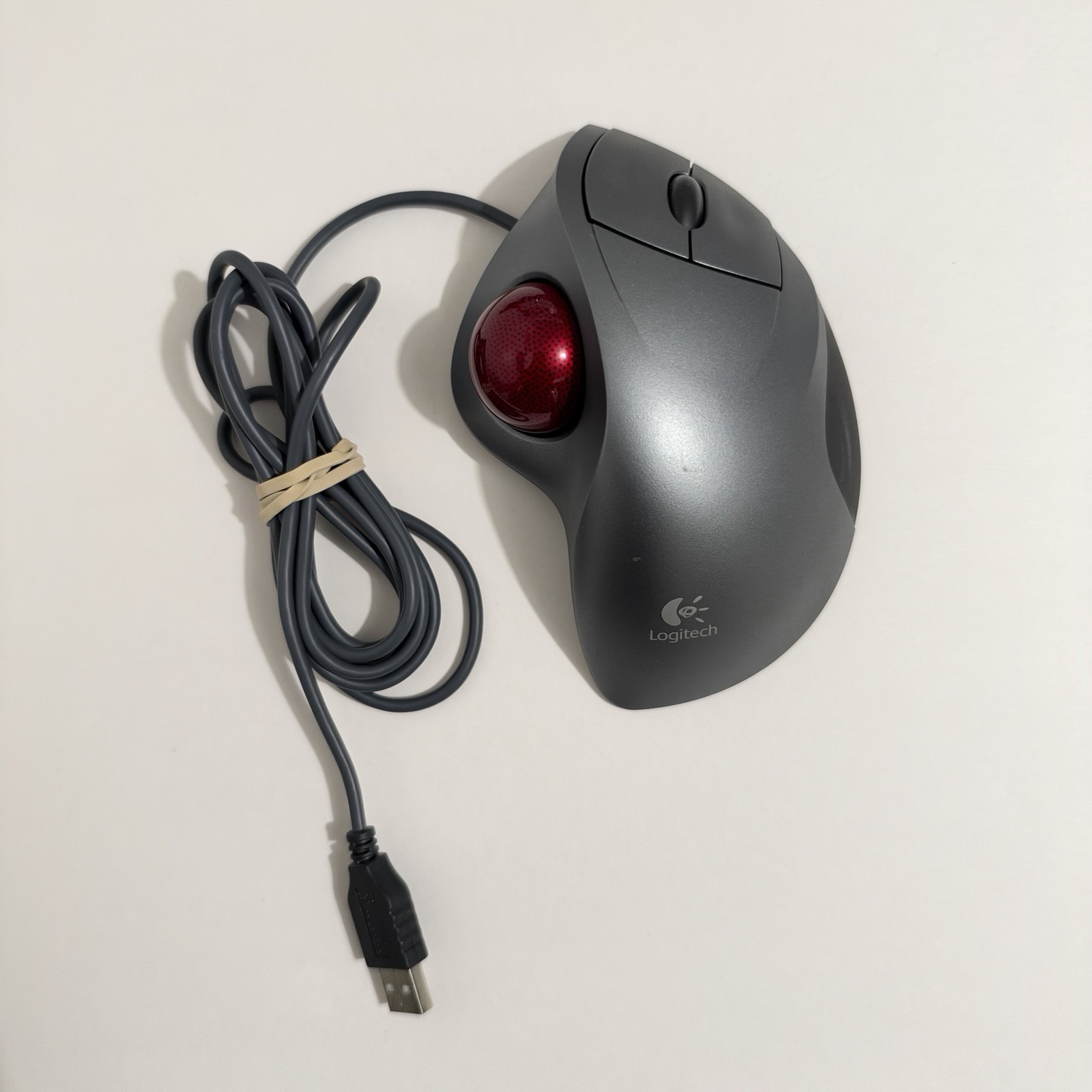 Logitech Trackman T-BB18 Marble Ball USB Trackball Mouse 810-000766 - Tested