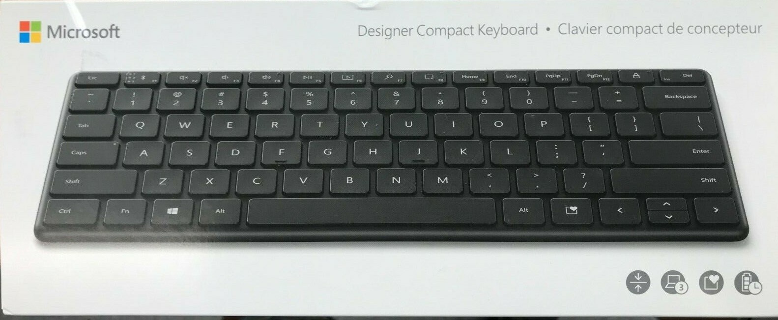 Microsoft - 21Y-00001 - Designer Compact Keyboard - Black